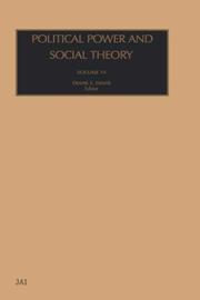 Cover of: Political Power and Social Theory, Volume 14 (Political Power and Social Theory)