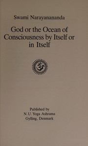 Cover of: God or the ocean of consciousness by itself or in itself