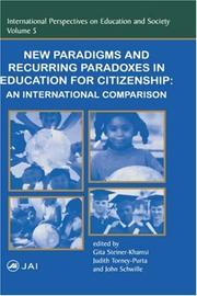 New paradigms and recurring paradoxes in education for citizenship : an international comparison