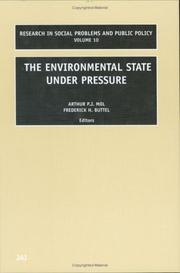 Cover of: The Environmental State Under Pressure (Research in Social Problems and Public Policy)