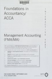Cover of: FIA Foundations in Management Accounting FMA: Passcards