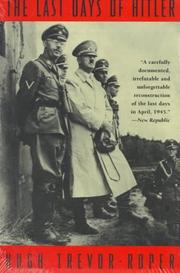 The Last Days of Hitler by H. R. Trevor-Roper