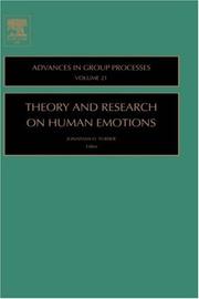 Cover of: Theory and Research on Human Emotions, Volume 21 (Advances in Group Processes)