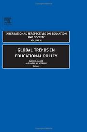 Cover of: Global Trends in Educational Policy (International Perspectives on Education and Society) by 