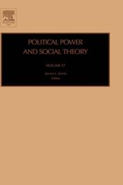 Cover of: Political Power and Social Theory (Political Power and Social Theory) (Political Power and Social Theory)