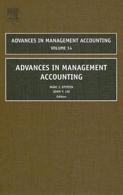 Cover of: Advances in Management Accounting, Volume 14 (Advances in Management Accounting)
