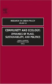 Community and ecology : dynamics of place, sustainability and politics