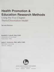 Cover of: Health promotion and education research methods: using the five-chapter thesis/dissertation model