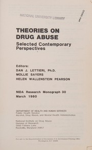 Cover of: Theories on drug abuse: selected contemporary perspectives
