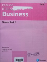 Cover of: BTEC Nationals Business Student Book 2 + Activebook: For the 2016 Specifications