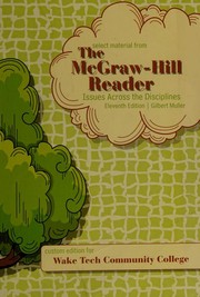 Cover of: Select material from "The McGraw-Hill Reader--Issues Across the Disciplines"