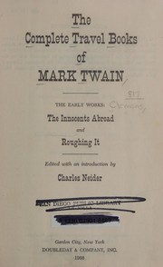 Cover of: The complete travel books of Mark Twain by Mark Twain