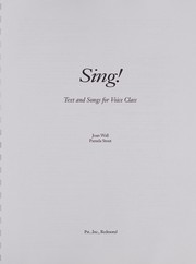 Cover of: Sing!: text & songs for voice class