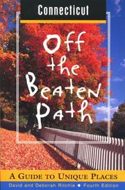 Cover of: Connecticut Off the Beaten Path: A Guide to Unique Places