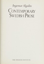 Cover of: Contemporary Swedish prose