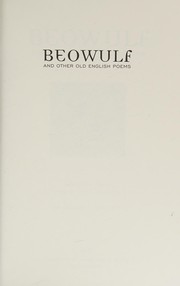 Cover of: Beowulf and other Old English poems