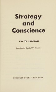 Cover of: Strategy and conscience.
