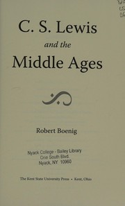 Cover of: C. S. Lewis and the Middle Ages by Robert Boenig