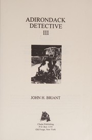 Cover of: Adirondack Detective 3 (Adirondack Series, Volume 3)