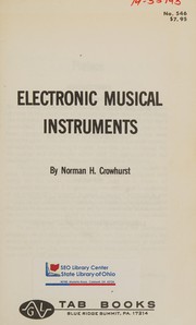 Cover of: Electronic musical instruments