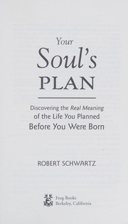Your soul's plan by Robert Schwartz