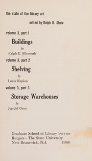 Cover of: The state of the library art by Ralph Eugene Ellsworth