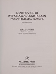 Cover of: Identification of pathological conditions in human skeletal remains