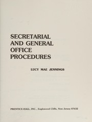 Cover of: Secretarial and general office procedures