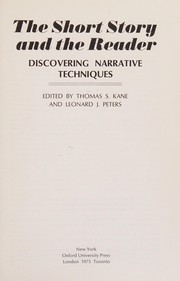 Cover of: The Short story and the reader: discovering narrative techniques