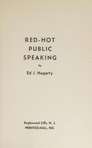 Cover of: Red-hot public speaking.