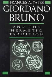 Cover of: Giordano Bruno and the Hermetic Tradition