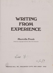 Cover of: Writing from experience