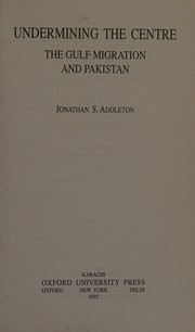 Undermining the centre by J. S. Addleton