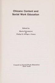 Cover of: Chicano content and social work education