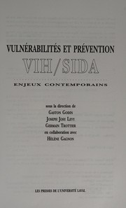 Cover of: Vulnérabilités et prévention VIH/SIDA: enjeux contemporains