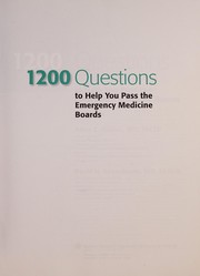 1200 questions to help you pass the emergency medicine boards by Amer Z. Aldeen