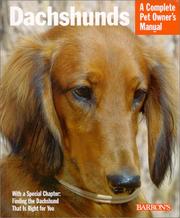 Cover of: Dachshund (Complete Pet Owner's Manual)