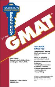 Barron's pass key to the GMAT : Computer-Adaptive Graduate Management Admission Test