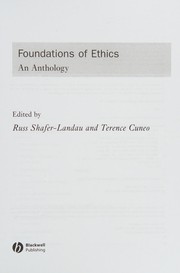 Cover of: Foundations of ethics: an anthology