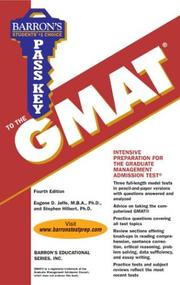 Barron's pass key to the GMAT, Graduate Management Admission Test