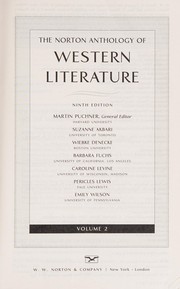 Cover of: Norton Anthology of Western Literature