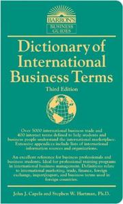 Dictionary of international business terms