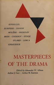 Cover of: Masterpieces of the drama