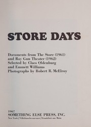 Cover of: Store days: documents from The store, 1961, and Ray Gun Theater, 1962