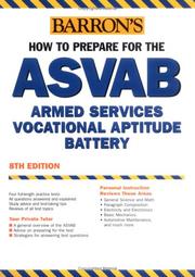 Cover of: How to Prepare for the ASVAB: Armed Services Vocational Aptitude Battery