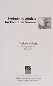 Cover of: Probability models for computer science