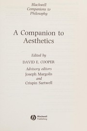 Cover of: A companion to aesthetics