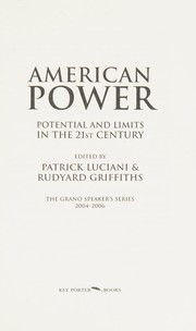 Cover of: American power: potential and limits in the twenty-first century