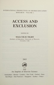 Cover of: Access and exclusion