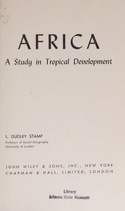 Cover of: Africa: a study in tropical development